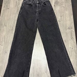 Denim Forum Charcoal Flare Jeans